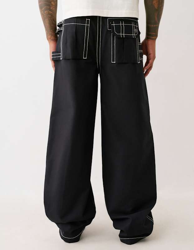 True Religion Baggy Utlity Big T Pant Black