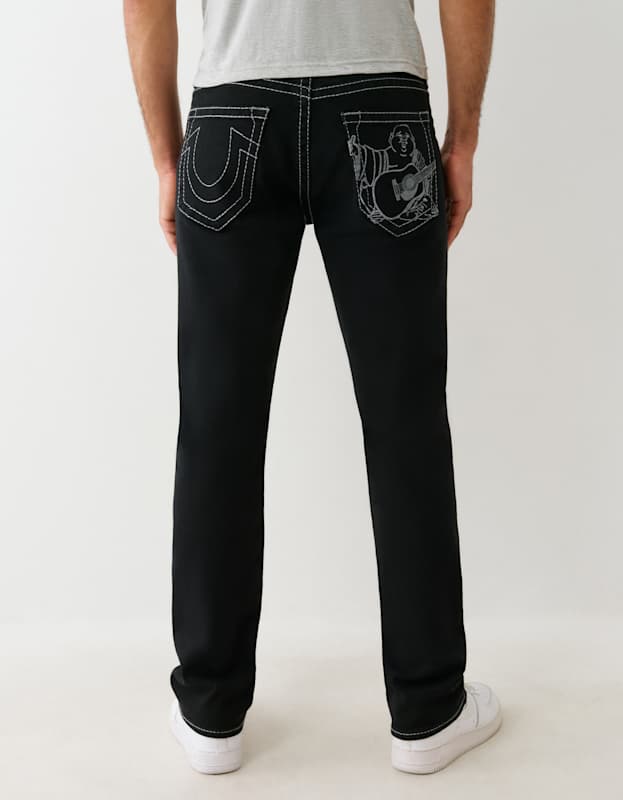 True Religion Ricky Bigt Nf Buddha Embr 34In 2Sb Black Rinse - AL