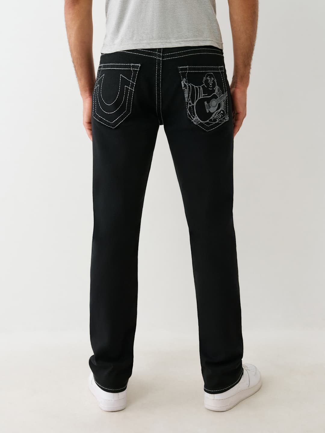 True Religion  Ricky Sn Flap Pkt Embr 34In Jackknife Dark Wash