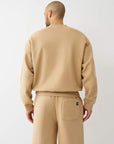 True Religion Script Cinched Sweatshirt Travertine