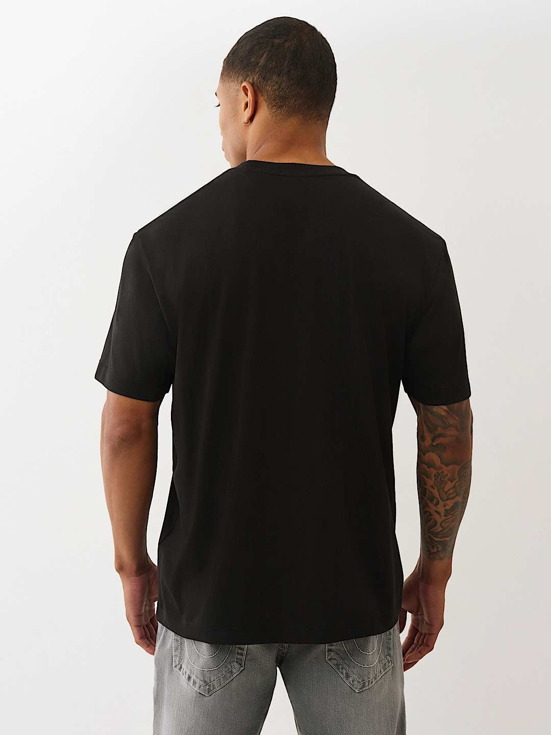 True Religion T-Shirt Flock Original Stitch Black