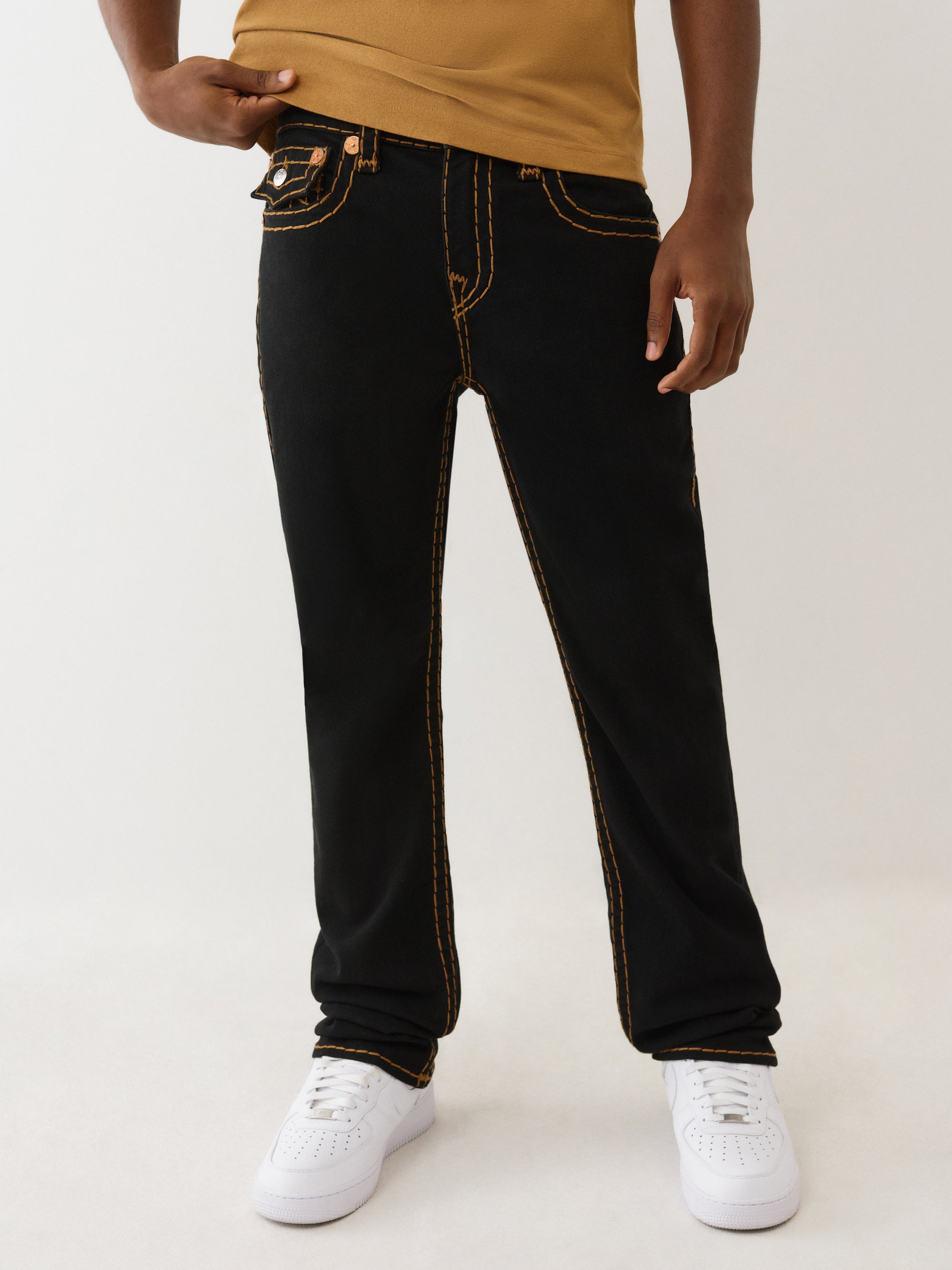 True Religion Ricky Super T Flap 34In 2Sb Black Rinse