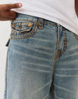 True Religion Jeans Vinny Super T Flap 34In Light Wash
