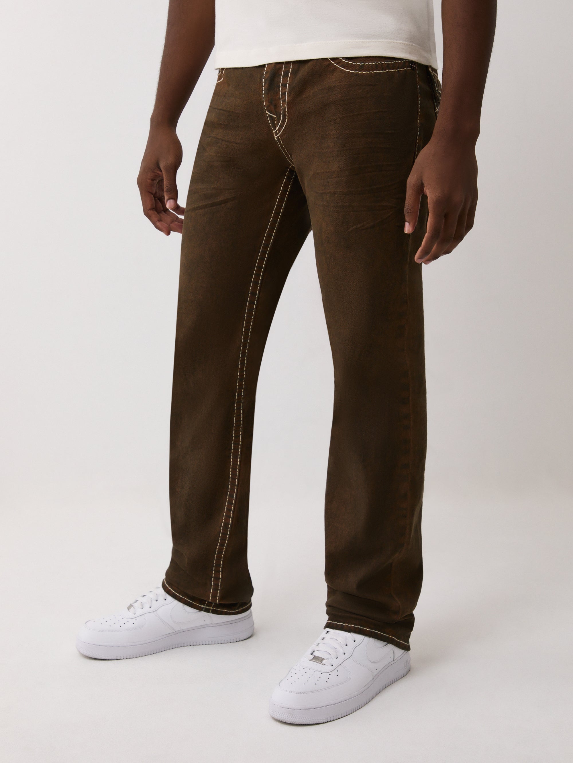 True Religion Ricky Big T Flap 34In Charlatans Brown Wash - AL