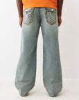 True Religion Jeans Vinny Super T Flap 34In Kelp Medium Wash