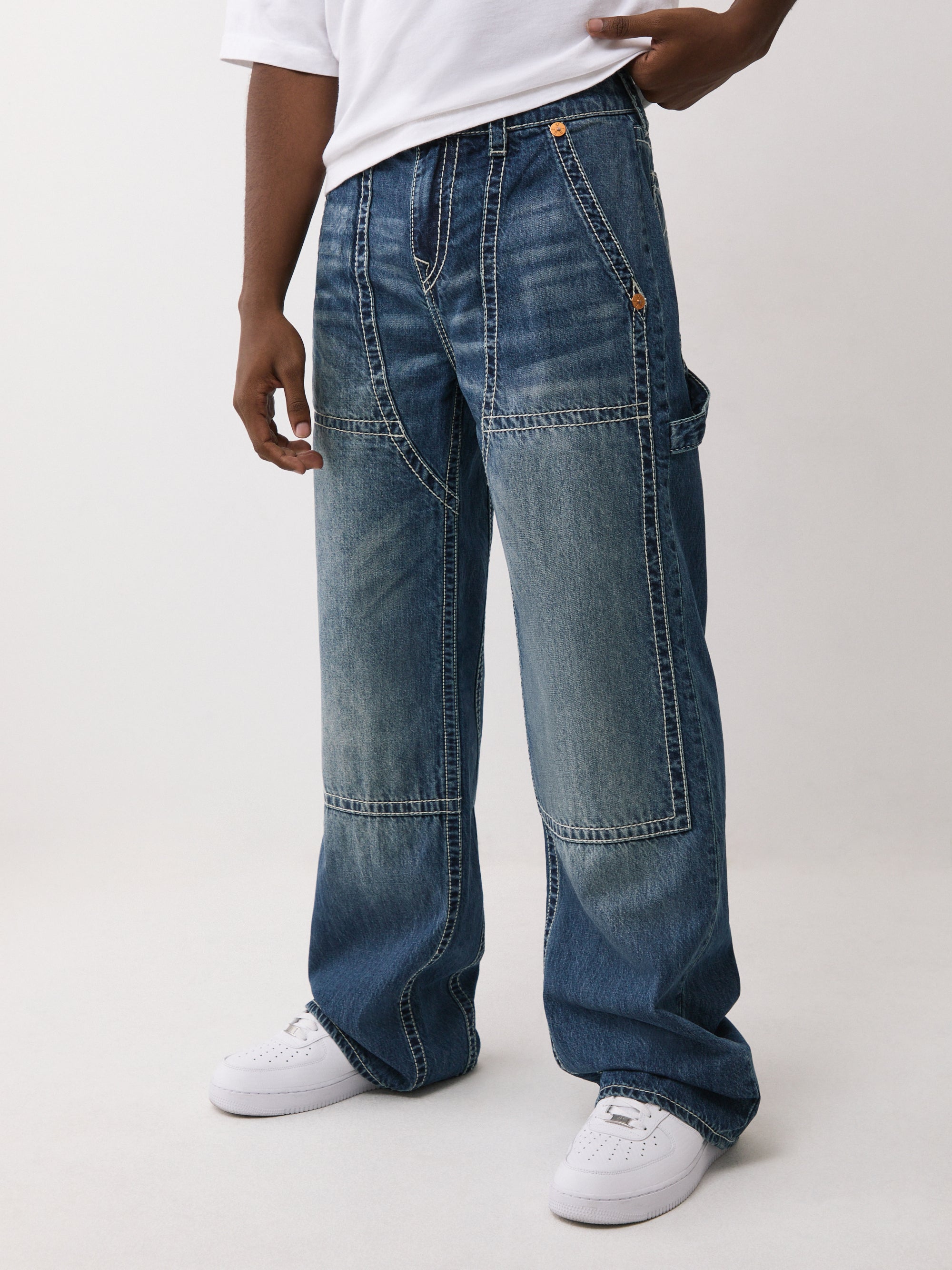 True Religion Vinny Carpenter Big T Nf 34In Red Wine Medium Wash