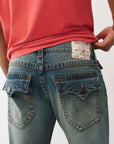 True Religion Ricky Sn Flap 34In Wild Oats Medium Wash