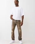 True Religion Stacked Rocco Sn No Flap Bullet Brown Wash With Rips