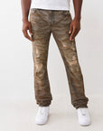 True Religion Stacked Rocco Sn No Flap Bullet Brown Wash With Rips
