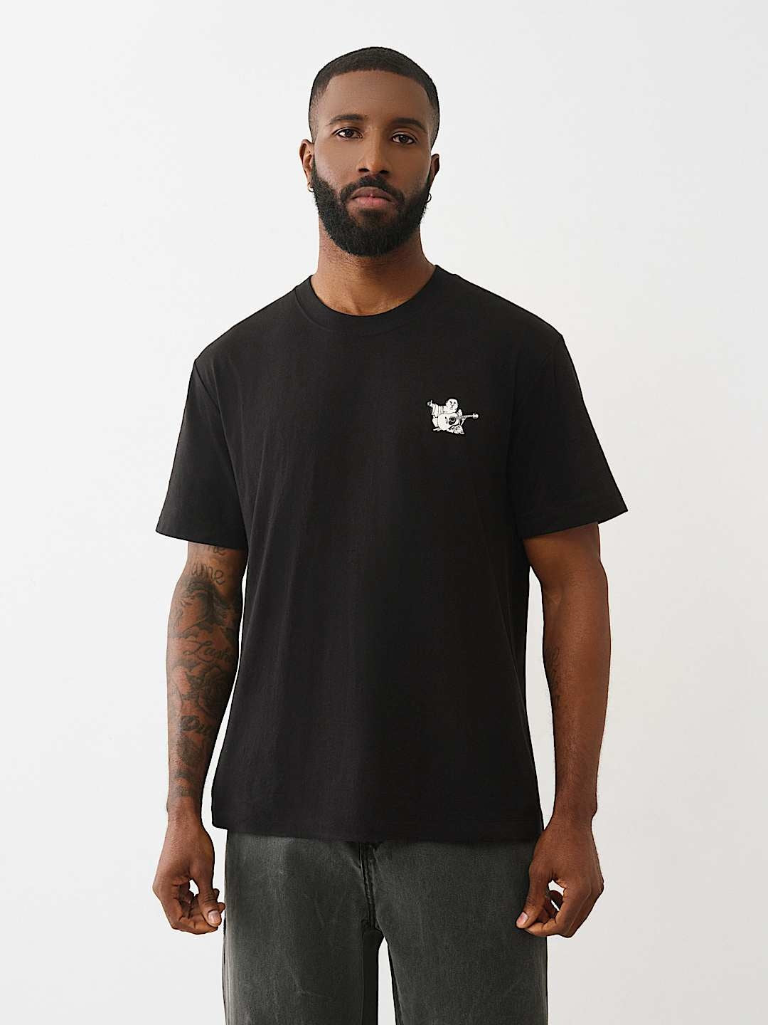 True Religion Ss World Tour Tee Jet Black