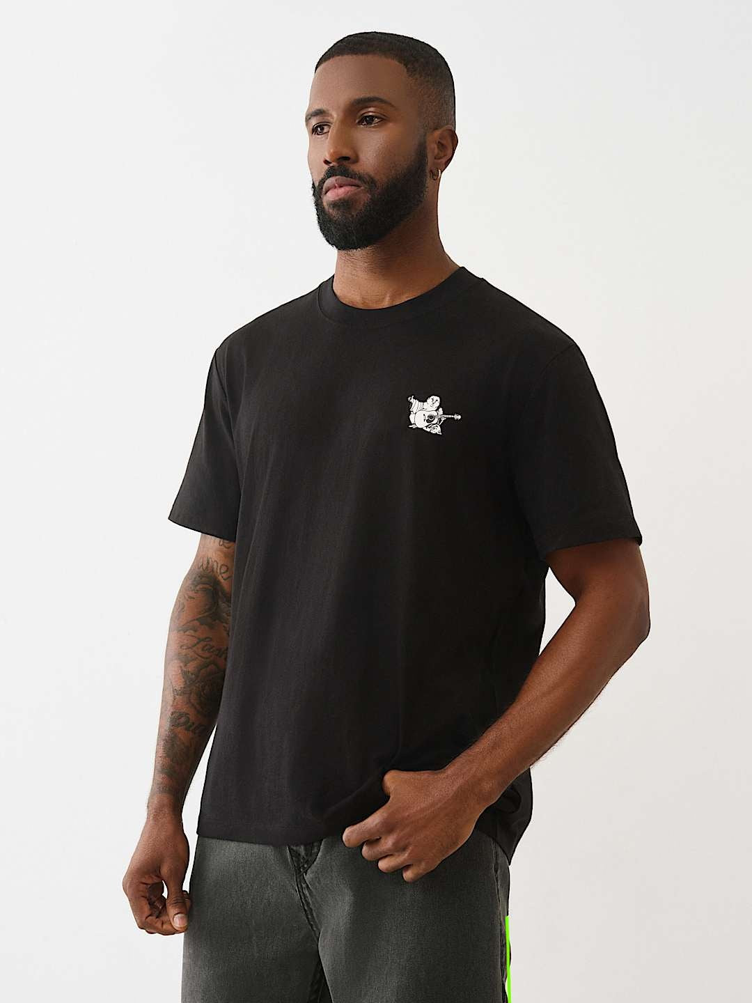 True Religion Ss World Tour Tee Jet Black