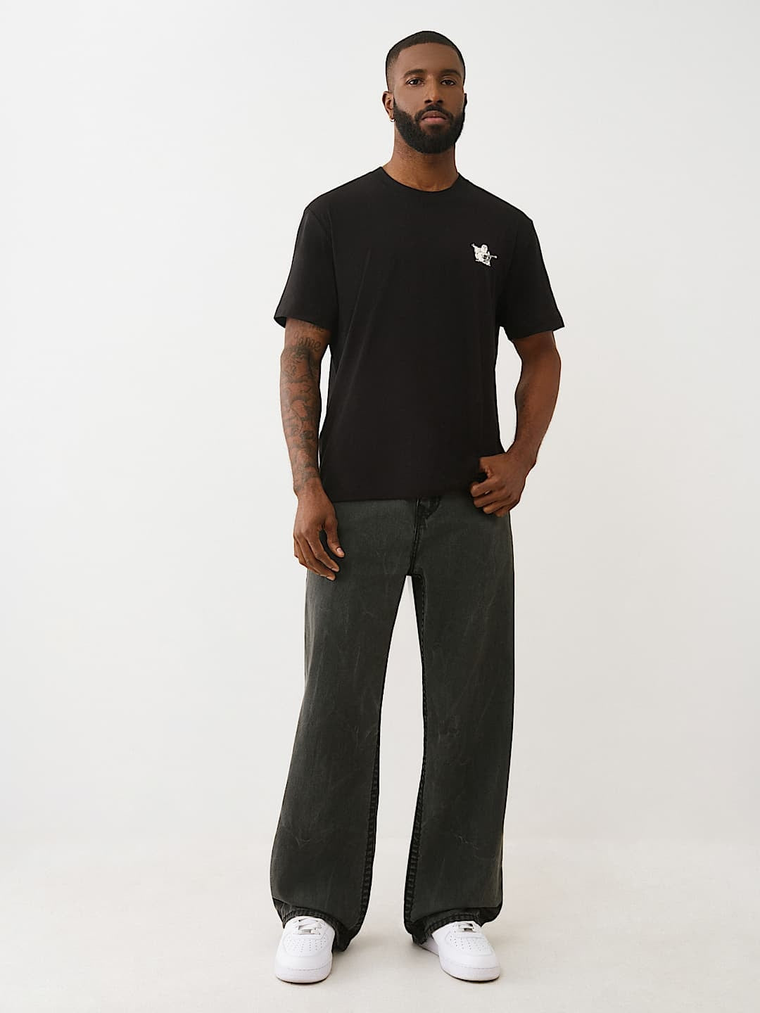 True Religion Ss World Tour Tee Jet Black