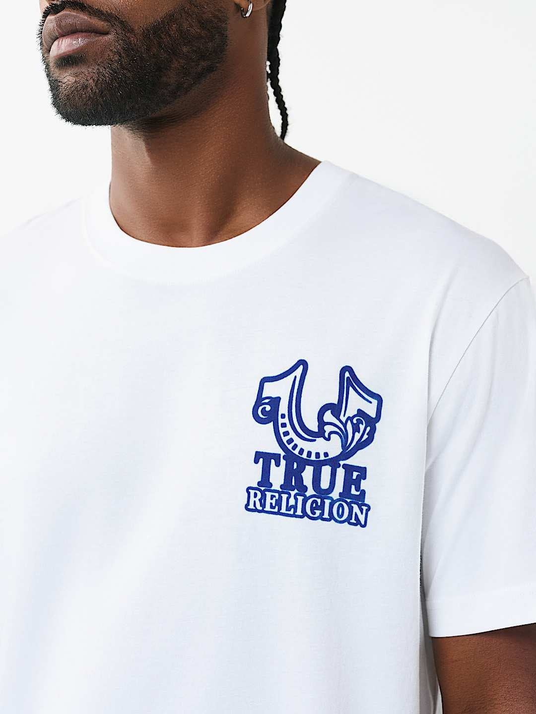 True Religion T-Shirt Ss Tr Crest Optic White