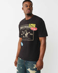 True Religion T-Shirt Ss Logo Patch Srs Jet Black