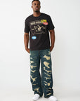True Religion T-Shirt Ss Logo Patch Srs Jet Black