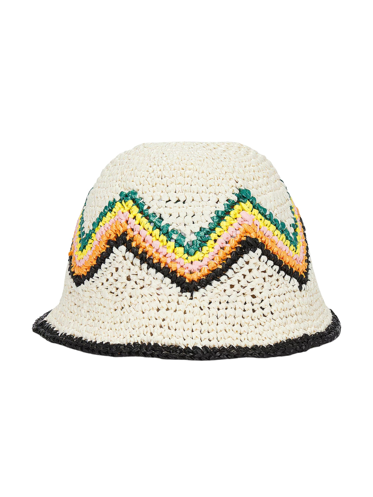 Casablanca Bucket Hat Crochet White-Multi