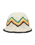 Casablanca Bucket Hat Crochet White-Multi