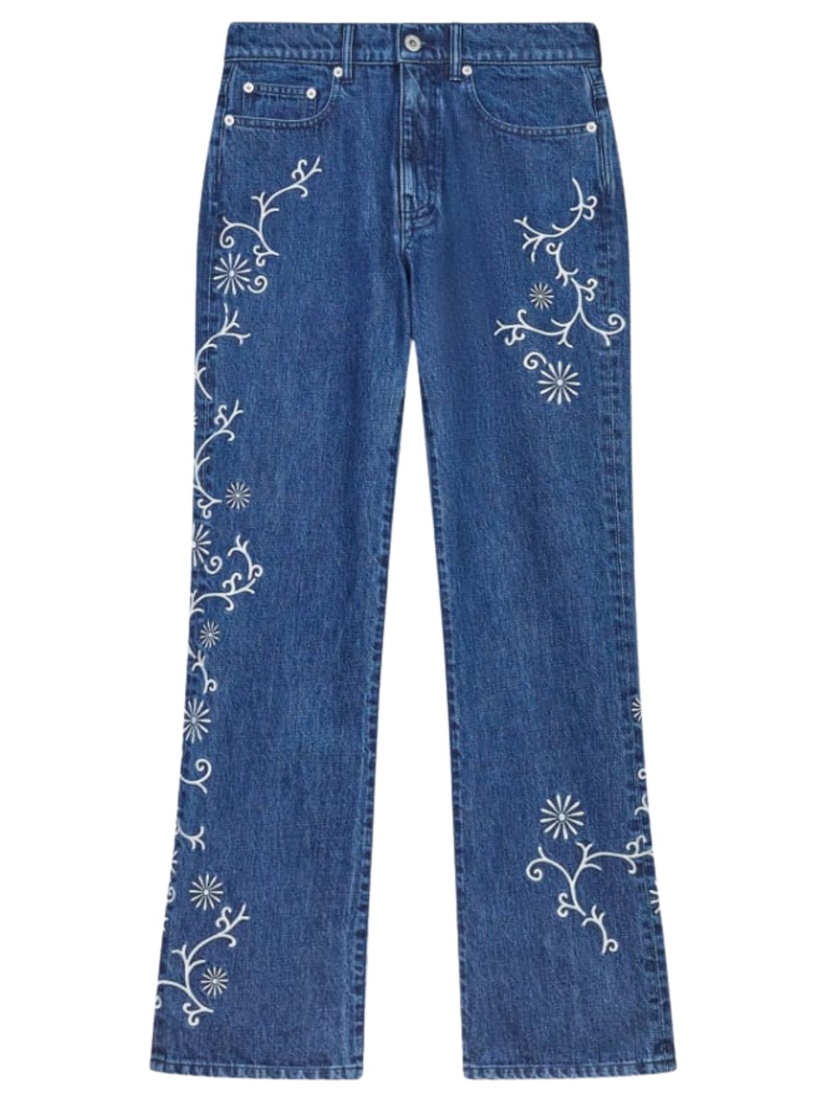 Kenzo Jeans Embroidered Denim Blue
