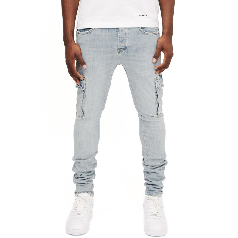 Purple Jean Cargo Blue Stone Light Indigo – AL Capone Premium