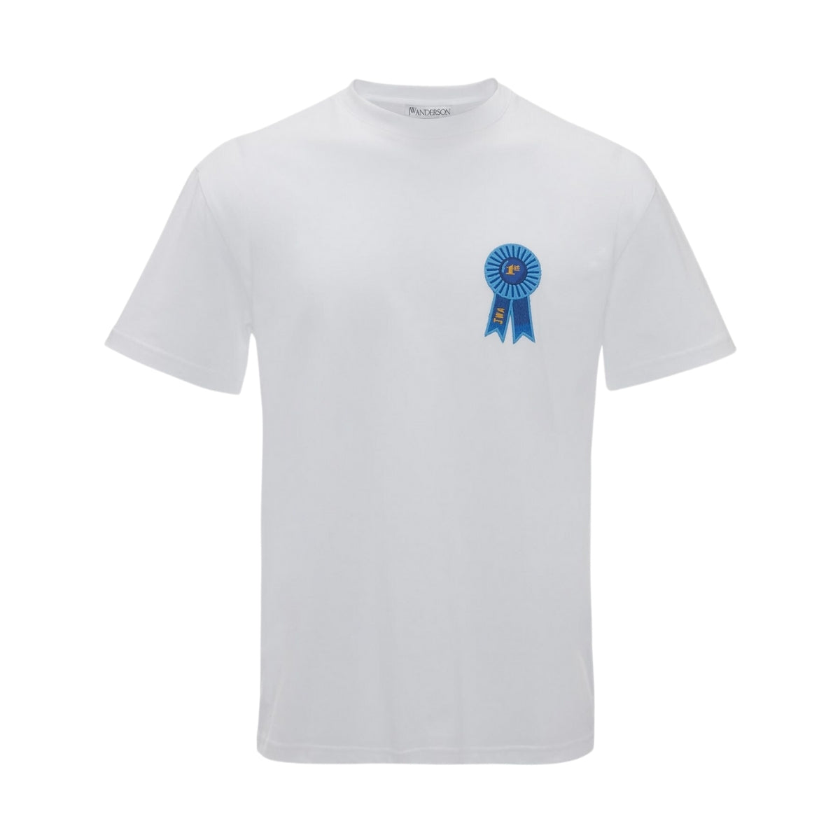 JW Anderson T-Shirt Rosette Patch Back Print White