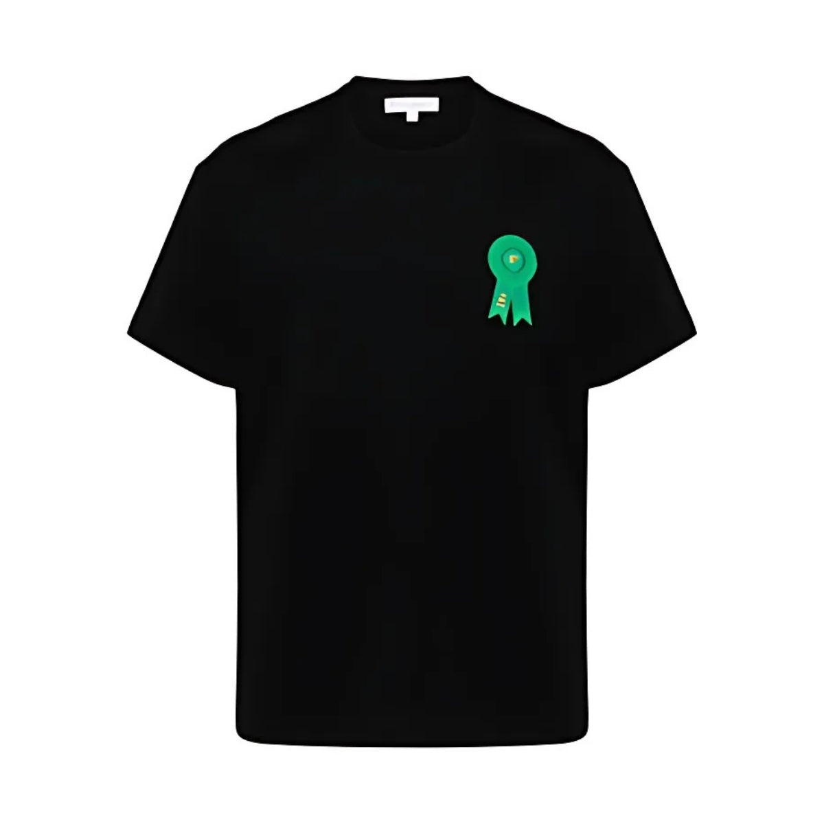 JW Anderson T-Shirt Rosette Patch Back Print Black