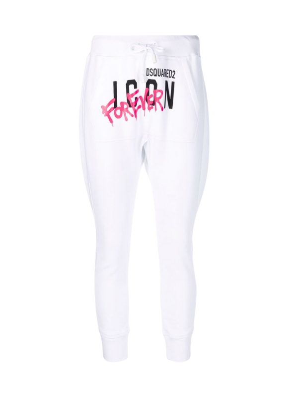 Dsquared Track Pants Forever Icon White