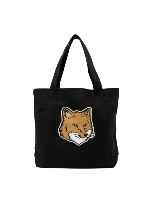 Maison Kitsune Bag Tote Fox Head Black