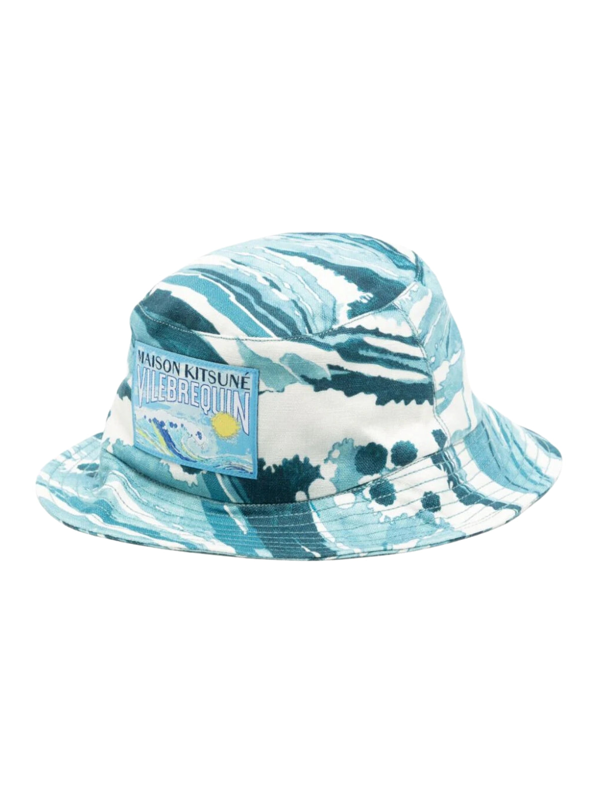 Maison Kitsune Bucket Hat x Vilebrequin Boheme Storm Blue