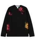 Comme Des Garcons Sweater Splatter Yellow-Red-Black