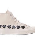 Comme Des Garcons Sneaker Cdgs12 Hi Allover Hearts White