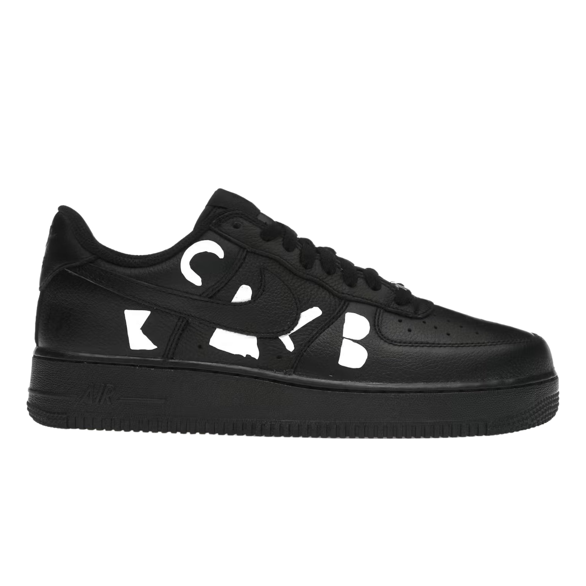 Comme Des Garcons Sneaker Cdgs24 Nike Air Force Retro Black-White