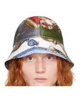 Comme Des Garcons Bucket Hat Allover Print Multi Colour