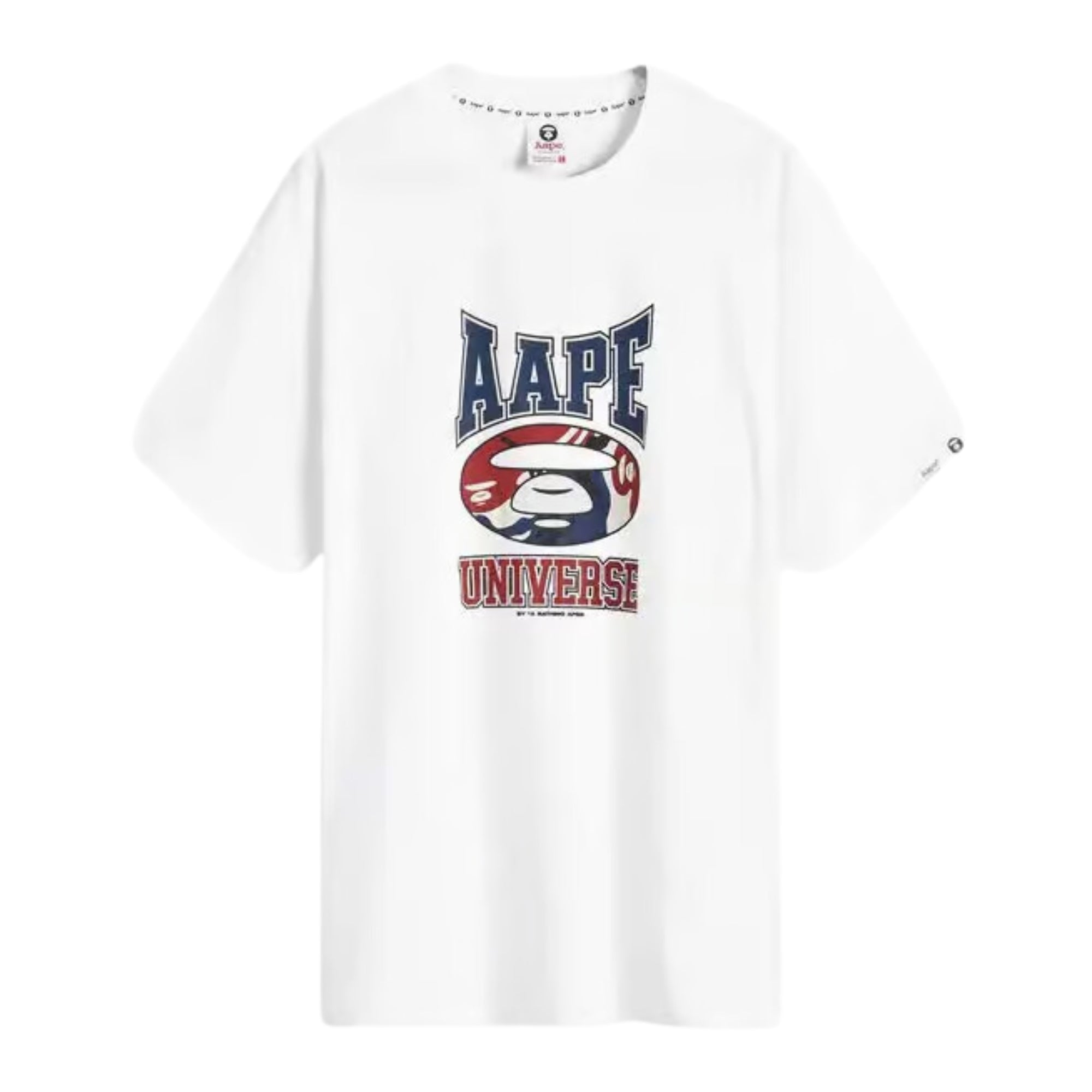 Aape T-Shirt Universe Logo White