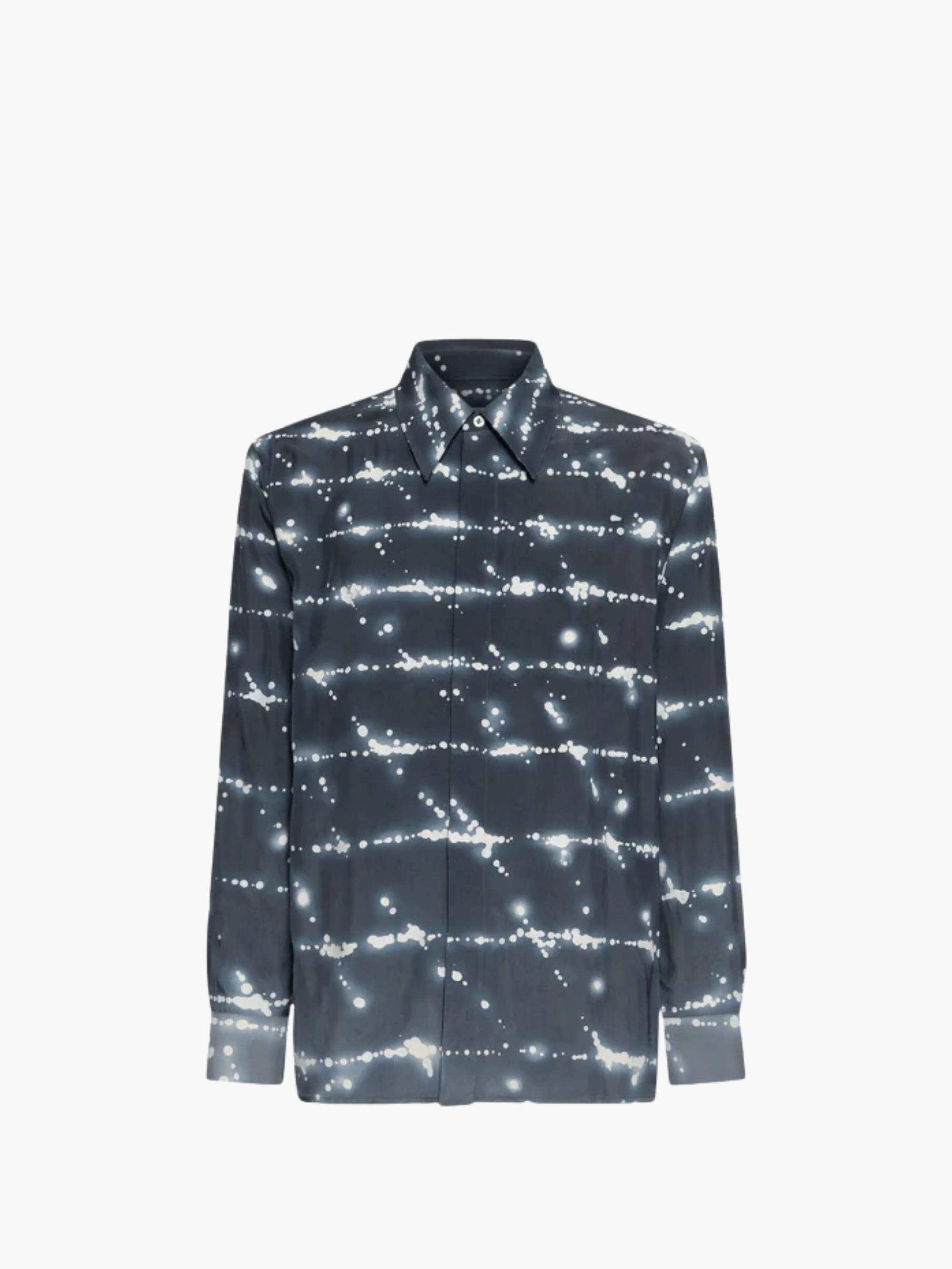 Jil Sander Shirt Allover Print Black-Silver