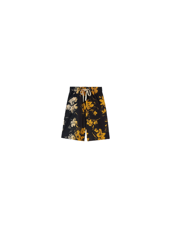 Jil Sander Shorts Floral Gold-Black