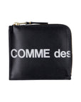 Comme Des Garcons Wallet 2-Zip Logo Black