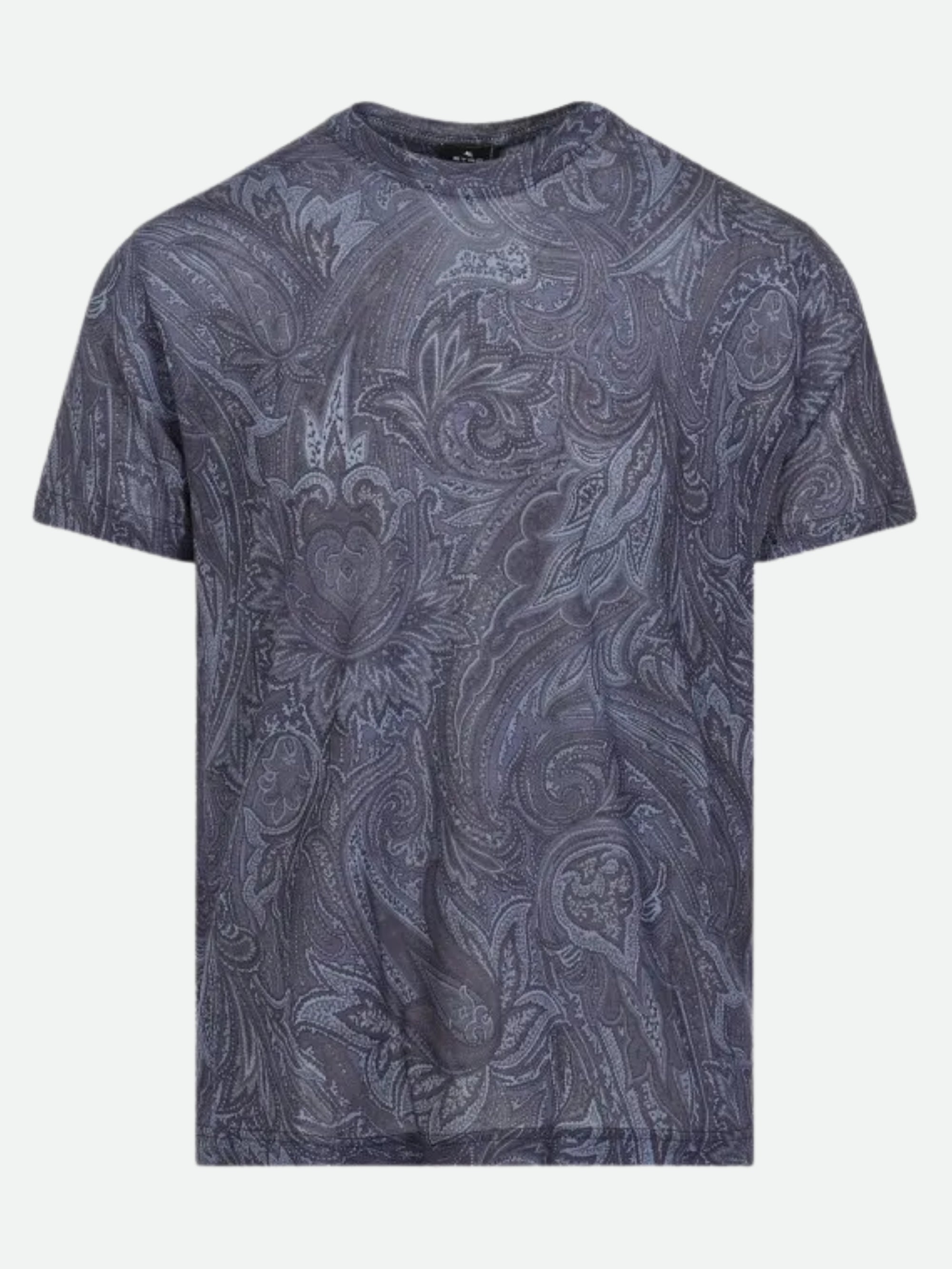 Etro Crew Roma Allover Print Grey