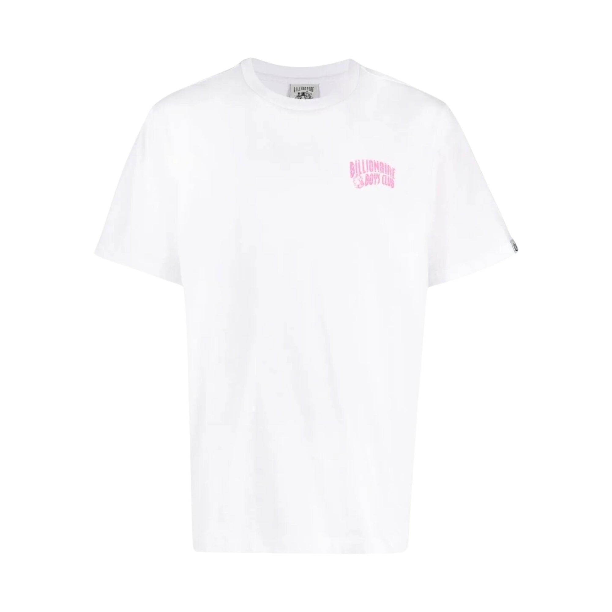 Billionaire Boys Club T-Shirt Small Arch Logo White-Pink