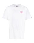 Billionaire Boys Club T-Shirt Small Arch Logo White-Pink