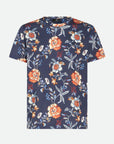 Etro Crew Roma Sleeve Print White