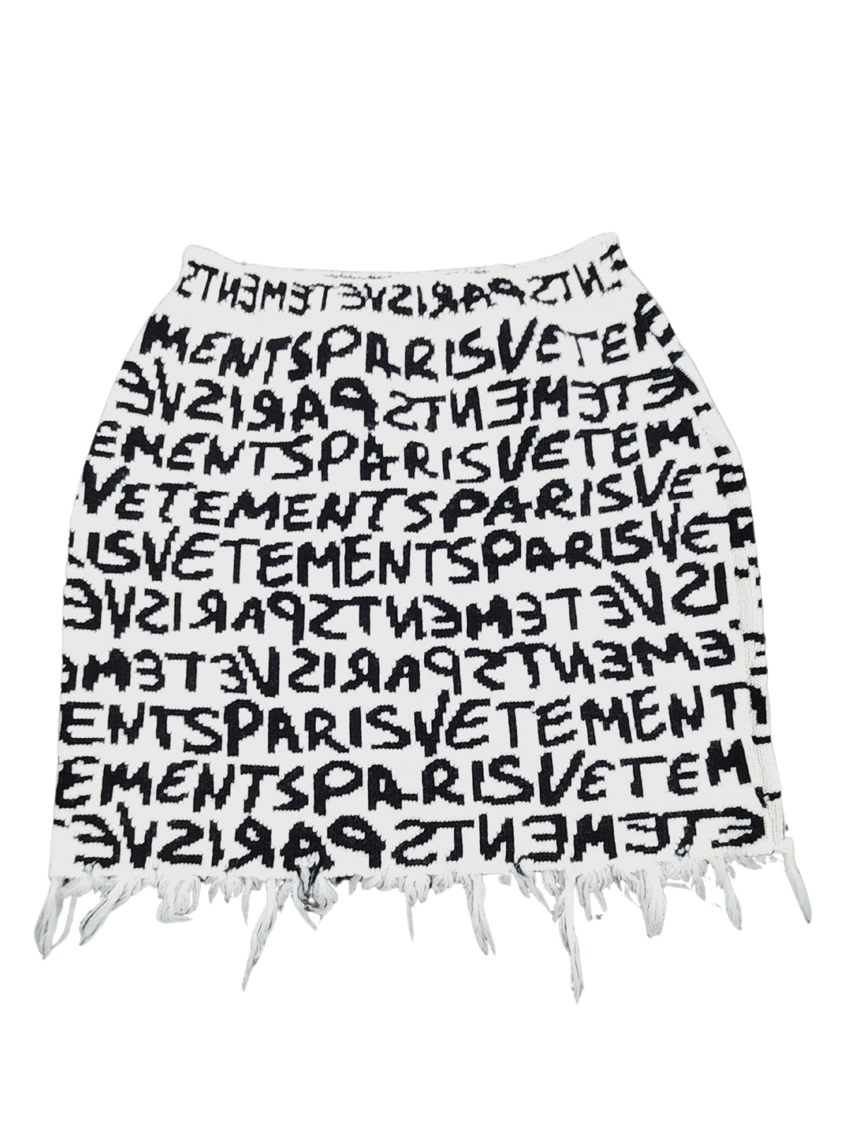 Vetements Skirt Allover Logo White