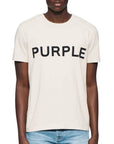 Purple T-Shirt Bold Logo Off-White