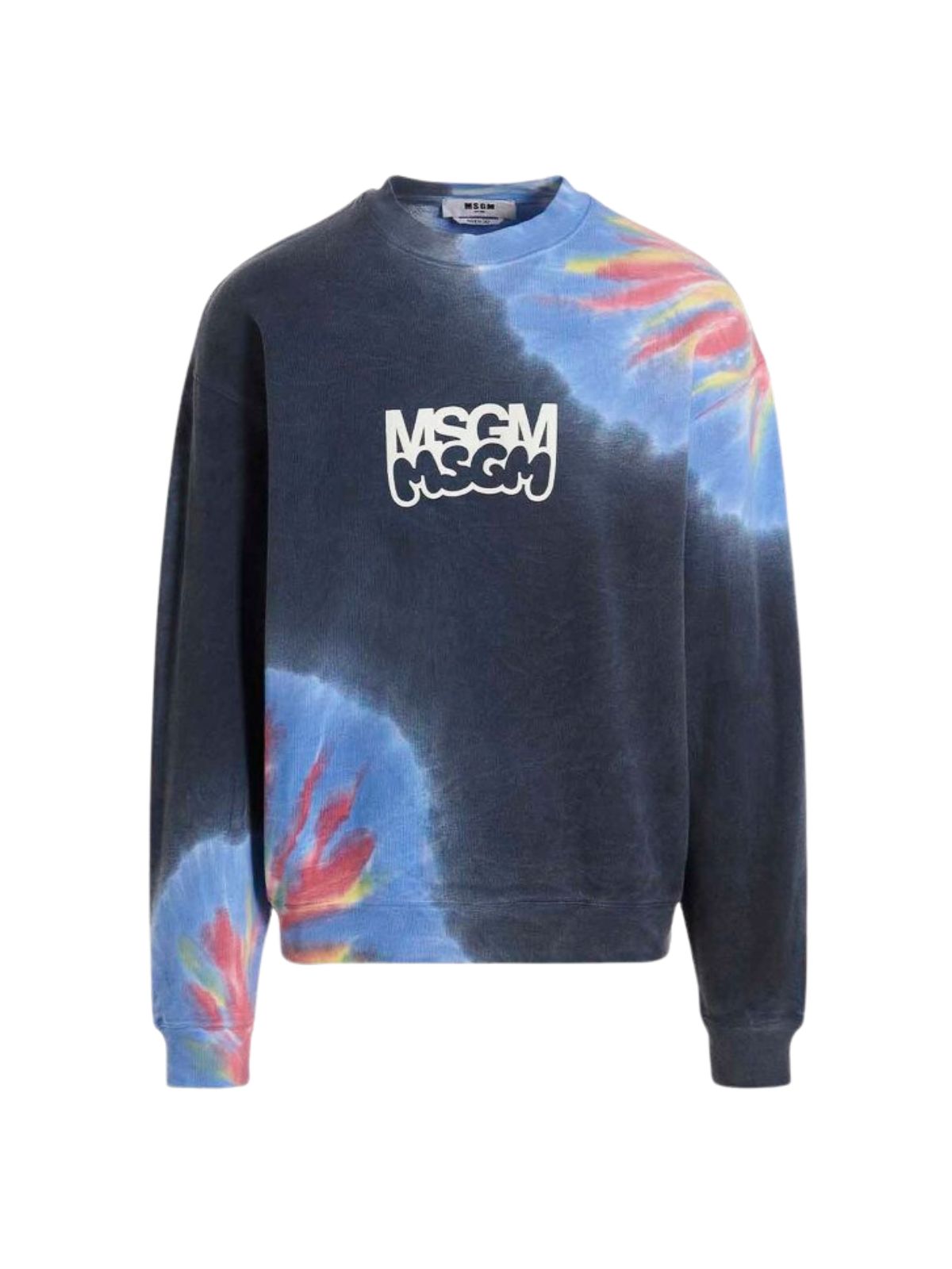 Msgm Sweater Double Logo Blue-Red-Yellow - 1