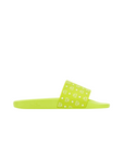 Mcm Slide Allover Logo Print Lime