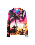 Blue Sky Inn Shirt Ls Tropical Palms Multi-Colour