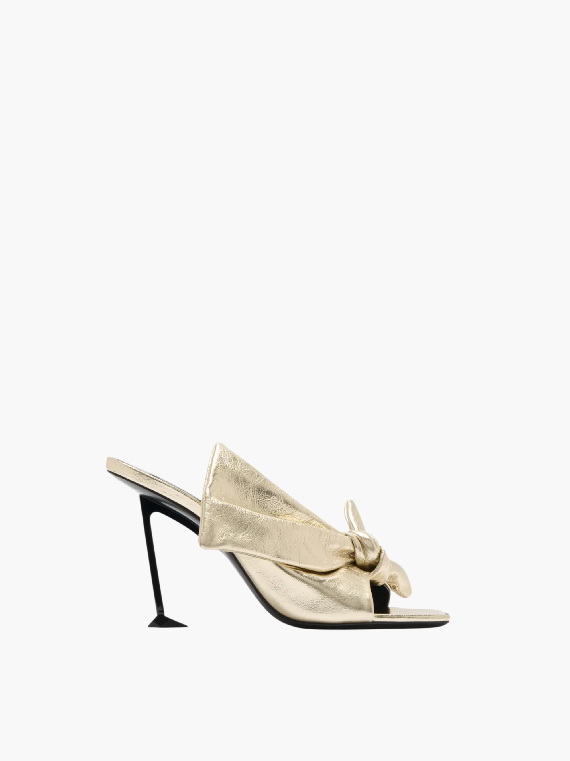 Givenchy Gh10 High Heel Bow Open  Gold
