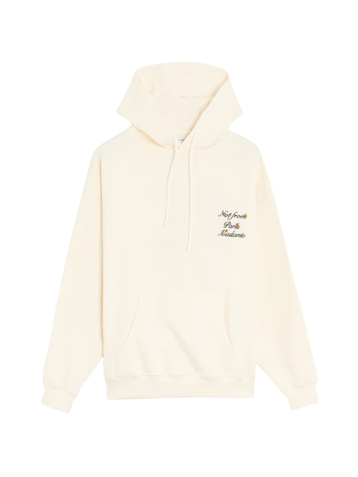 Drole De Monsieur Hoodie Slogan Cream