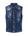 Dsquared2 Jacket Ladies Sleeveless Denim