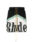 Rhude Shorts Awakeing Logo Black-Green-Cream - 1