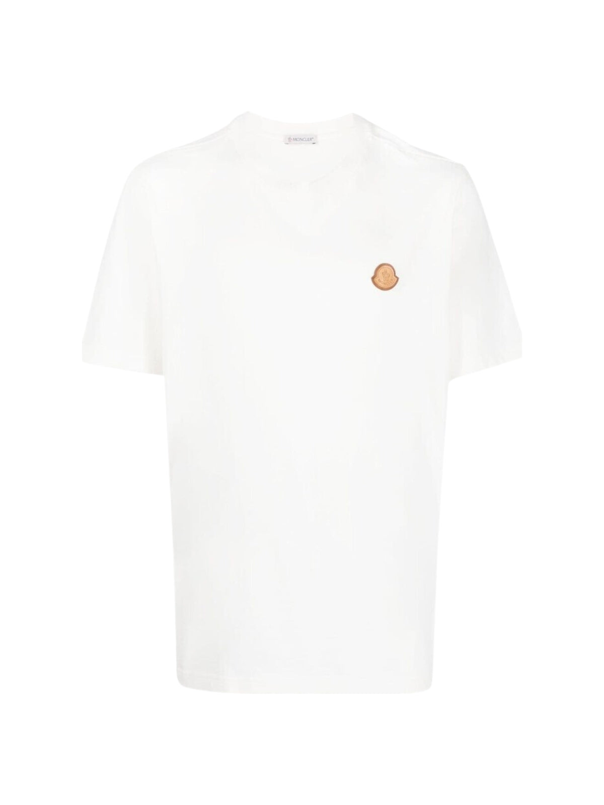 Moncler T-Shirt Patch Logo White - 1